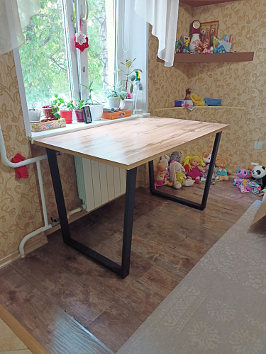 Деревянный стол Лота Лофт 120x75 дуб крафт табачный / черный матовый фото покупателя 921