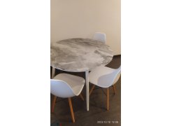 Стеклянный стол Анселм белый фото покупателя 11