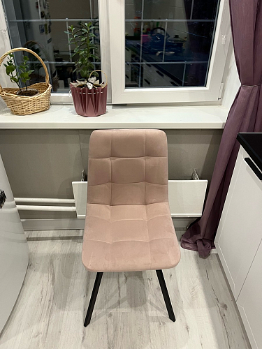 Стул на металлокаркасе Чилли черный / зеленый фото покупателя 732