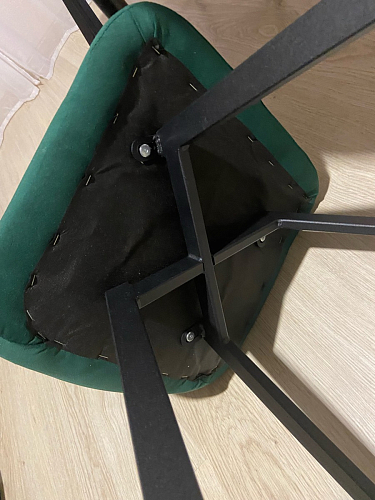 Стул на металлокаркасе Чилли зеленый / черный фото покупателя 1374