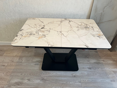 Стол на тумбе Бугун белый / золото фото покупателя 39