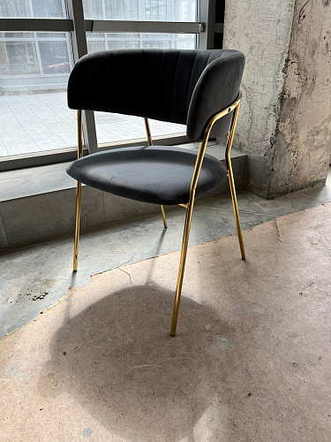 Стул на металлокаркасе Kamelia бежевый / золотой фото покупателя 7