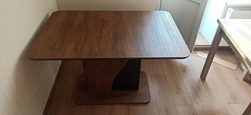 Стол на тумбе Sirius 120 дуб артисан / белый фото покупателя 2