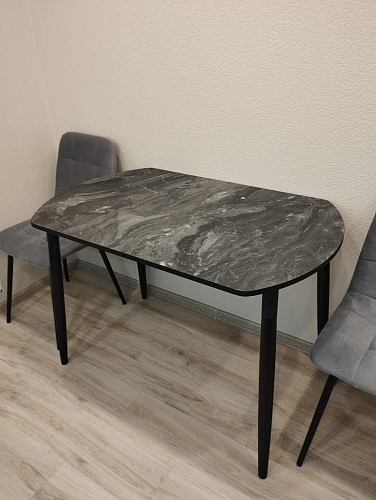 Стол раскладной Гуанг гранит темный / черный фото покупателя 3