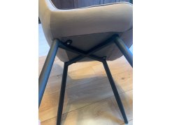 Стул на металлокаркасе Вейв светло-серый (hl 63) / 10К черный каркас фото покупателя 7