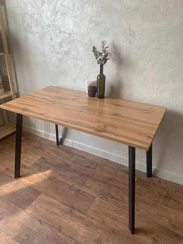 Стол Тринити Лофт 120 32 мм бетон / черный матовый фото покупателя 39