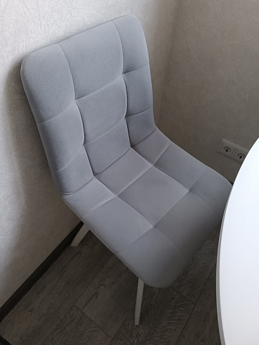 Стул на металлокаркасе Чилли бежевый / белый каркас фото покупателя 890