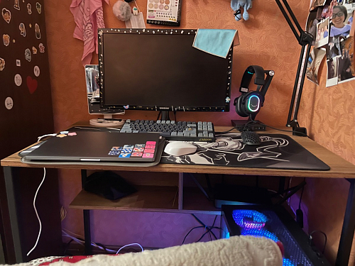 Письменный стол Клер Лофт черный матовый / бетон фото покупателя 22