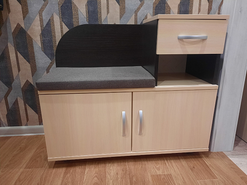 Обувница Аврора дуб млечный / венге фото покупателя 44