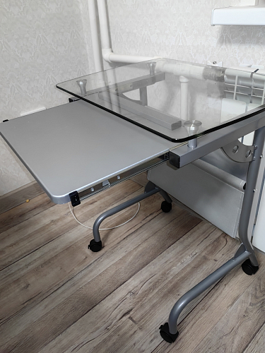 Компьютерный стол Riko серый  - Уцененный экземпляр фото покупателя 5