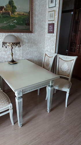 Стул Mariano молочный / патина фото покупателя 7