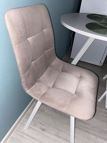 Стул на металлокаркасе Чилли черный / зеленый фото покупателя 876