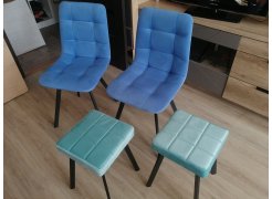 Стул на металлокаркасе Чилли светло-серый / черный фото покупателя 564