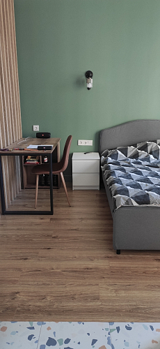 Письменный стол Битти Лофт 116х60х75 креатель / черный матовый фото покупателя 1