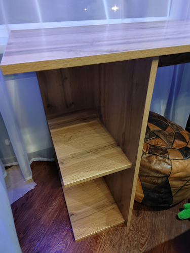 Письменный стол Челси Лофт дуб делано светлый / белый матовый фото покупателя 16