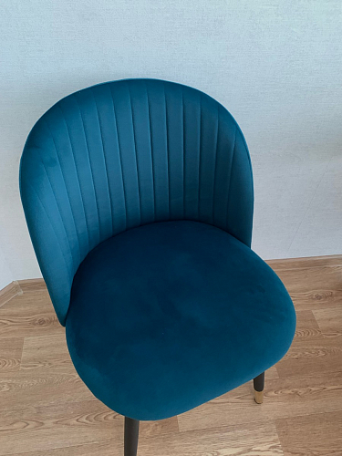 Стул на металлокаркасе Gabi dark beige / black / silver фото покупателя 334