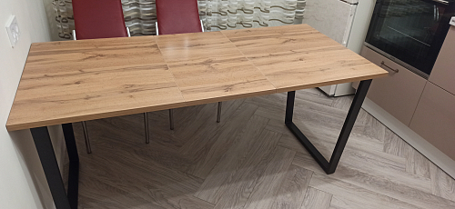 Деревянный стол Лота Лофт 120x75 дуб крафт табачный / черный матовый фото покупателя 1002