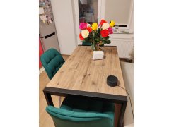 Стол Центавр бетон / графит фото покупателя 11