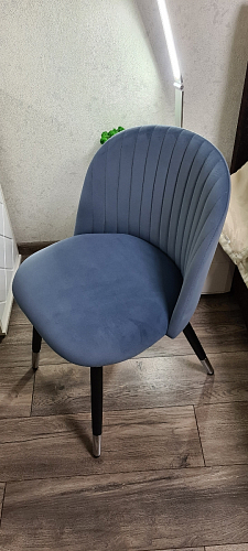 Стул на металлокаркасе Gabi 1 light purple / black фото покупателя 927