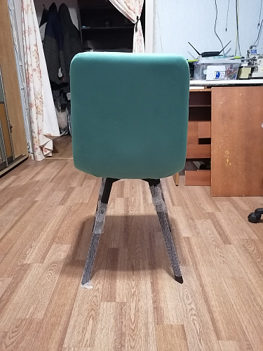 Стул на металлокаркасе Чилли черный / зеленый фото покупателя 12