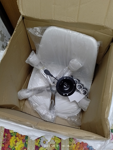 Компьютерное кресло Kolin с подушкой clear / white фото покупателя 323