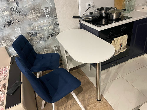 Стул на металлокаркасе Чилли зеленый / черный фото покупателя 1203