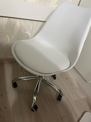 Компьютерное кресло Kolin с подушкой clear / white фото покупателя 89