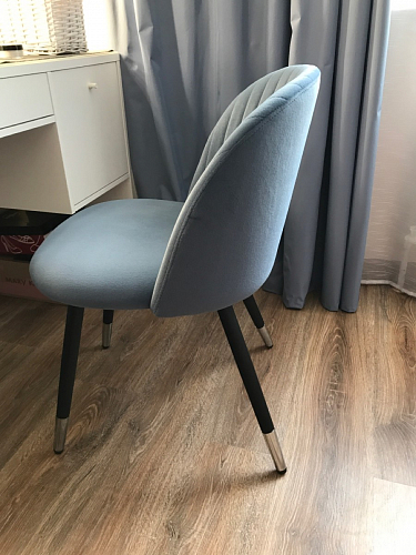 Стул на металлокаркасе Gabi 1 темно-серый / черный фото покупателя 236