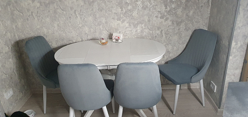 Стул на металлокаркасе Kora gray / black фото покупателя 77