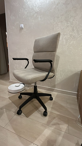 Компьютерное кресло Benefit флок серый 29 фото покупателя 20