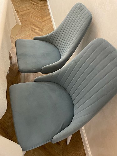 Стул на металлокаркасе Kora light blue / white фото покупателя 238