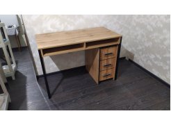 Письменный стол Леон Лофт дуб делано темный / черный матовый фото покупателя 2