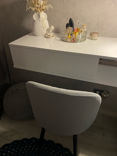 Стул на металлокаркасе Gabi 1 темно-серый / черный фото покупателя 200