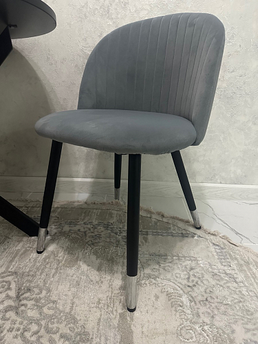 Стул на металлокаркасе Gabi 1 light purple / black фото покупателя 801