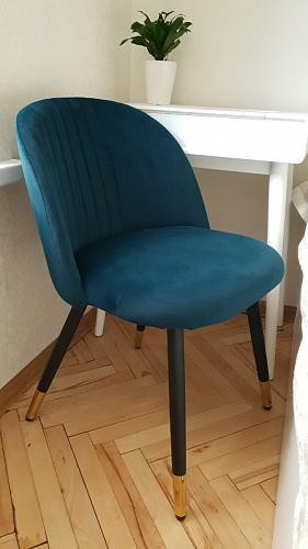 Стул на металлокаркасе Gabi 1 light purple / black фото покупателя 9