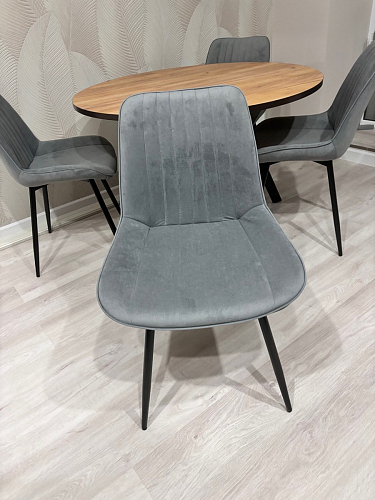 Стул на металлокаркасе Седа К кирпичный / черный фото покупателя 82