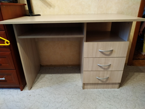 Стол письменный Бриз МДФ волна лайм / ясень светлый фото покупателя 53