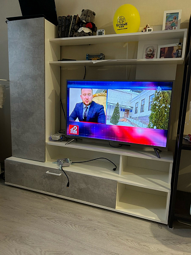 Готовая гостиная Jimenez дуб венге / белый глянец фото покупателя 5