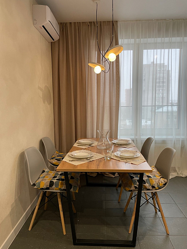 Деревянный стол Лота Лофт 120х75 белый матовый / дуб крафт золотой фото покупателя 880