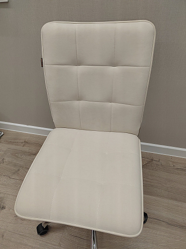 Компьютерное кресло One/Ван флок бежевый 7 фото покупателя 50