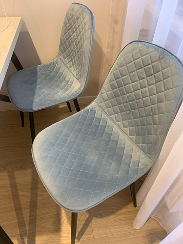 Стул на металлокаркасе Capri blue / white фото покупателя 83