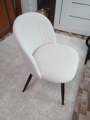 Стул на металлокаркасе Gabi latte / gold / black фото покупателя 142