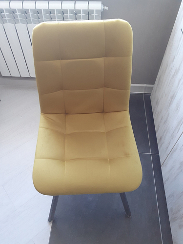 Стул на металлокаркасе Чилли синий / белый фото покупателя 1170