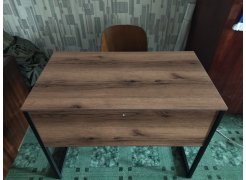 Письменный стол Клер Лофт дуб вотан / черный матовый фото покупателя 1