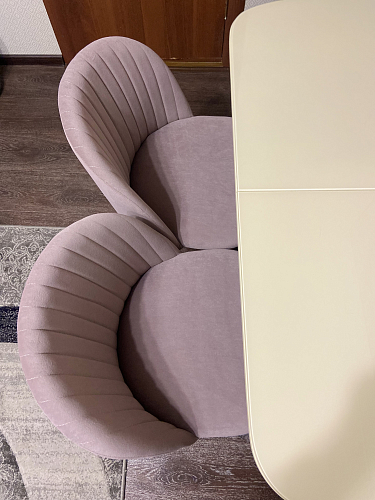 Стул на металлокаркасе Gabi dark beige / black / silver фото покупателя 982