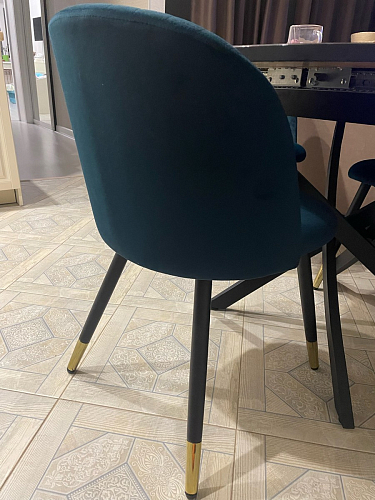 Стул на металлокаркасе Gabi 1 beige / black фото покупателя 916