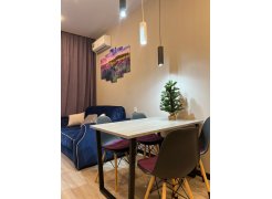 Деревянный стол Лота Лофт 120(160)х75 черный матовый / бетон светлый фото покупателя 815