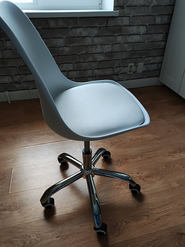 Компьютерное кресло Kolin с подушкой clear / white фото покупателя 161