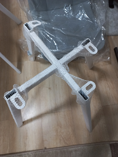 Стул на металлокаркасе Чилли черный / голубой фото покупателя 1343