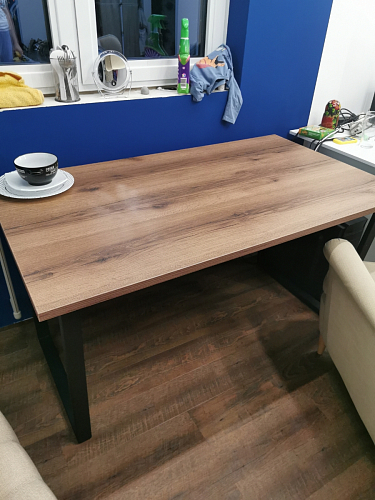 Стол раскладной Лота Лофт 120 25 мм юта / черный матовый фото покупателя 338